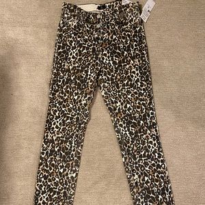 Volcom cheetah high rise skinny jeans